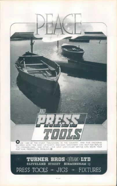 WWII Turner brothers Press Tools   Advert Original from Janes aircraft 1942