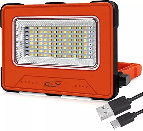 CLV PROJECTEUR LED Rechargeable 60W Lampe Chantier 12000MAH Lampe
