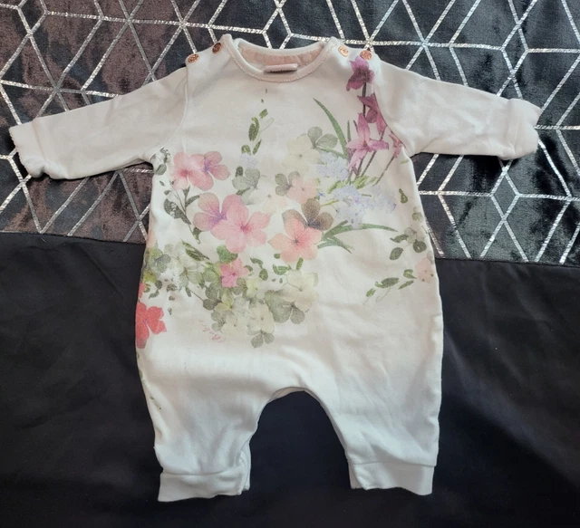 Baby Girls Newborn Ted Baker Romper
