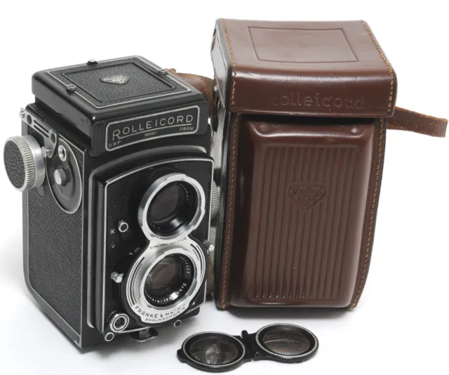 De colección Rolleicord V 120 película cámara TLR 6x6 con Schneider Kreuznach Xenar 3,5