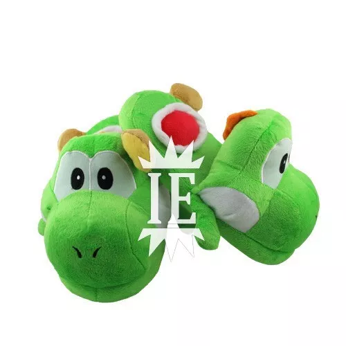 SUPER MARIO CIABATTE YOSHI VERDE pantofole green slippers new bros peluche  wolly EUR 29,90 - PicClick IT