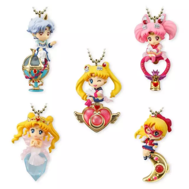 BANDAI Sailor Moon Twinkle Dolly Sailor Moon alle 5 Sorten Set Gashapon Spielzeug 2