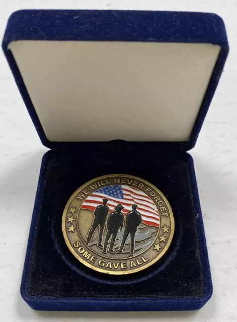 Twin Towers September 11 Challenge Coin Token Medal Some Gave All Never Forget