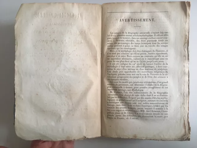 [Parisot] mythologie biographie universelle ancienne et moderne 3/3 Michaud 1833 3