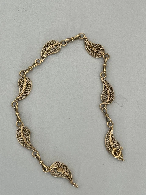 Bracelet Filigrane Plaqué Or Vintage - Made In France - Ancien, état Parfait - Modèle 5080