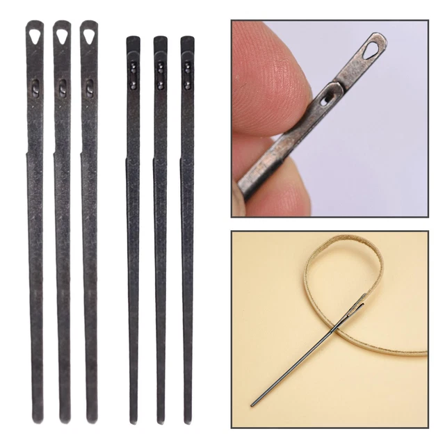 3x Lederschnürung Stricken Leder Nähwerkzeug einfach zu bedienen hochwertige Reparatur