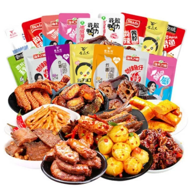 Chinese Snack 40PCS Asian korean japanese local specialty duck neck surprise