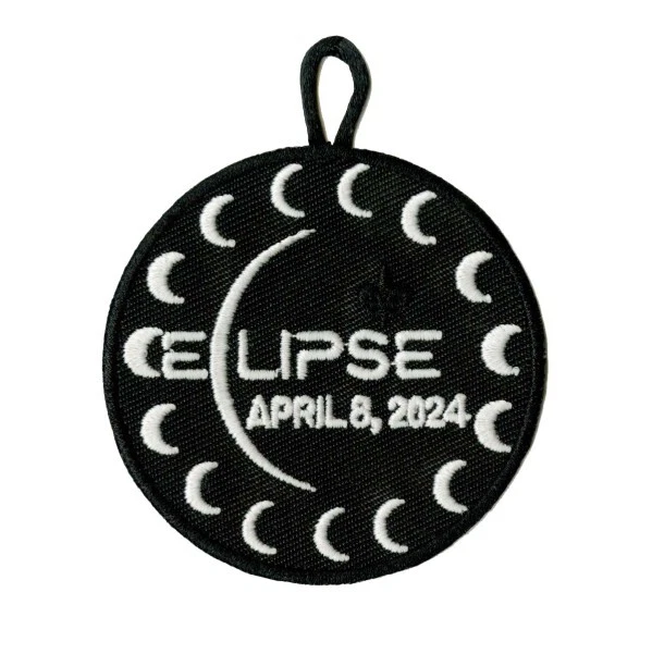 NEW BOY SCOUTS 2024 BSA Total Solar Eclipse Patch/Emblem "glows in the