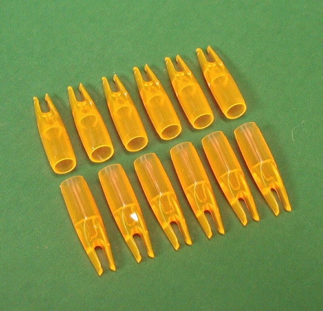 Bohning AFC 1960 Carbon Arrow Replacement Nocks - Flo Orange - New Dozen