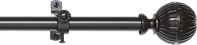 28 - 48 in Achim Emerson Home Furnishings Curtain Rod Set & Finial - RDBEMR2806