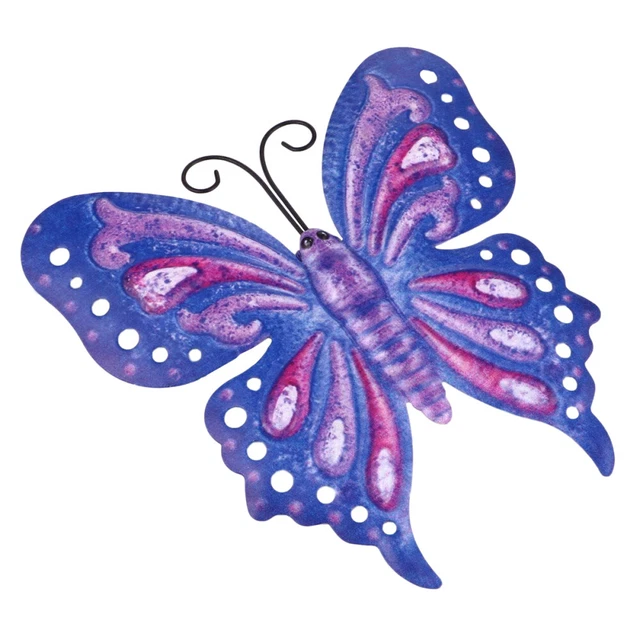 Wall Art Decor Hanging Butterfly Metal Statue Sculpture Decoration Insect
