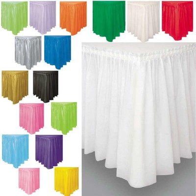 Gonna da Tavolo Tovaglia Plastificata Adesiva Decorazione Party Nero Halloween 73 x 430 cm 