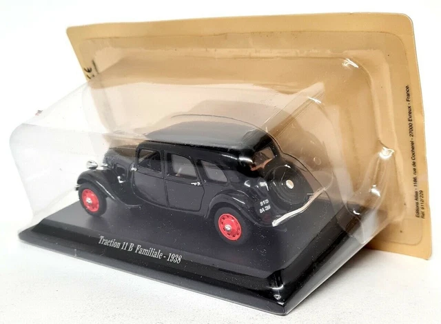 Citroen traction 11 bl danemark 1946, universal hobbies 1/43 voiture automobile - Collection