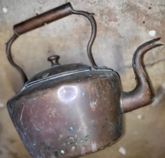 Vintage copper Kettle  Uncleaned as found