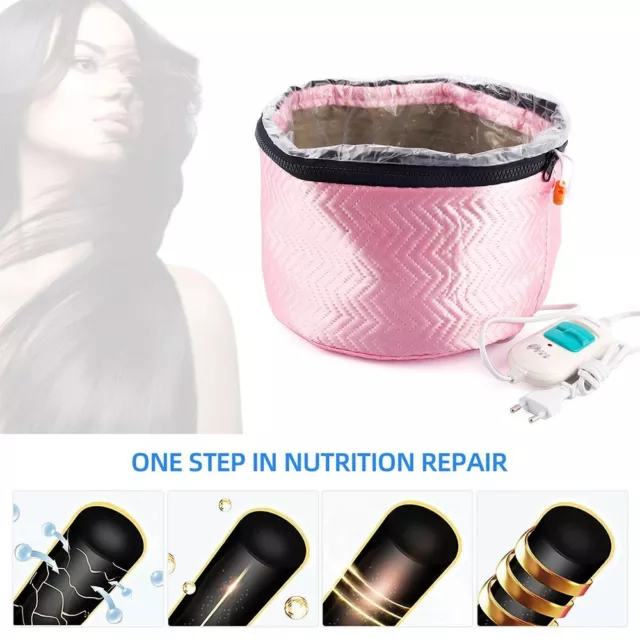 Electric Hair Steamer Heating Cap Nourishing Thermal Treatment Hat Hair Care