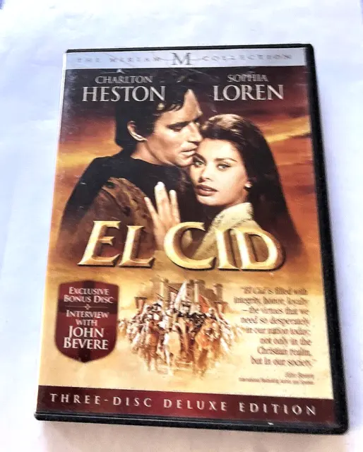 El Cid -  rare 3-Disc Deluxe Edition (The Weinstein Company 2008)    RARE