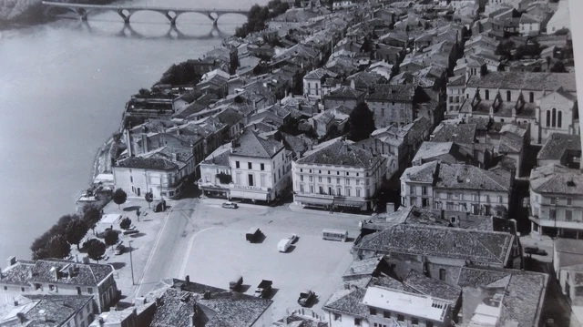 ANCIENNE PHOTO AÉRIENNE de ROGER HENRARD 1951  PARIS L'OBSERVATOIRE
