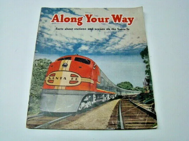 1946 Along your Way Santa Fe Railroad & Maps Souvenir Booklet