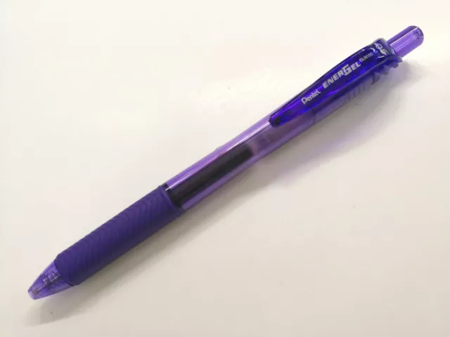 6 Pens x Pentel EnerGel Ener Gel BLN105 0.5mm Rollerball Gel Pen, Violet