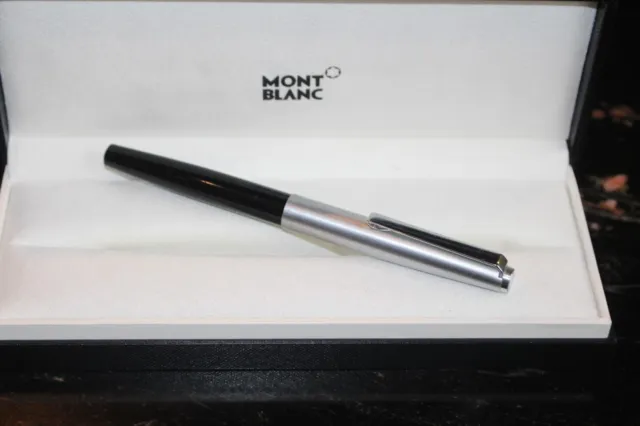 Montblanc JUNIOR  N° 622 Füllfederhalter in Schwarz & silbern 80er, Mont Blanc