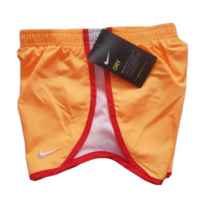 Nike Athletic Shorts, Girls Size 6, Peach Orange, 327358-513, Gym, Gift, C3 M