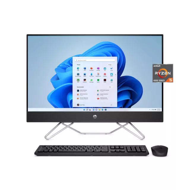 New Hp 27" All-In-One Desktop Pc Amd Ryzen 5 5625U 16Gb Ram 512Gb Ssd Windows 11