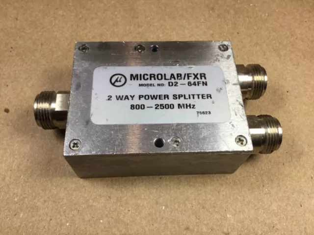 Microlab D2-64FN 2 Way Power Splitter 800-2500MHz N-F Connectors