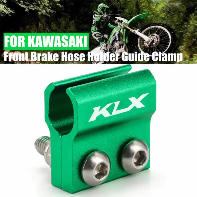 CNC Front Brake Hose Holder Guide Clamp For KAWASAKI KLX150L KLX450R KLX 140 L G