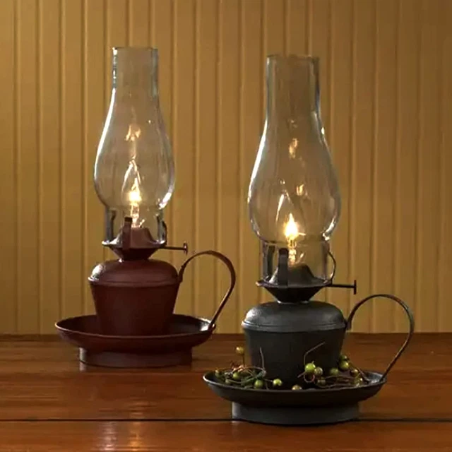 Oil Lamp, Glass, Victorian Hurricane Chimney Lamp Globe Replacement, 8-1/2 Inch