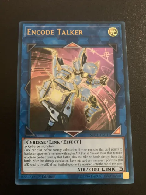 Yugioh! Encode Talker - SDCL-EN041 - Ultra Rare - 1st Edition Near Mint,