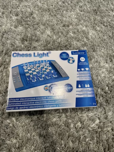 Lexibook ChessLight Electronic Chess Illuminated Board Game New/Open Box