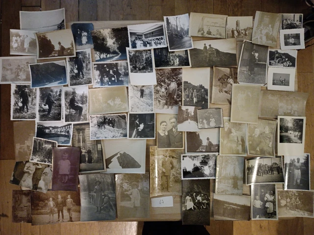 Lot De 60 Photos Anciennes Originales - France, Portraits, Paysages, 1940-1990