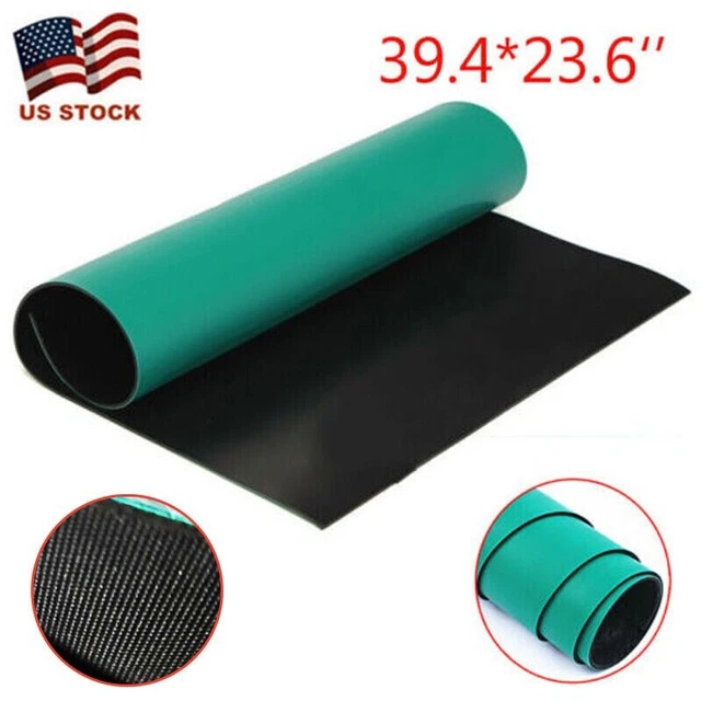 PC BUILDING RUBBER Anti Static Mat Green Roll ESD Floor Mat Table 39
