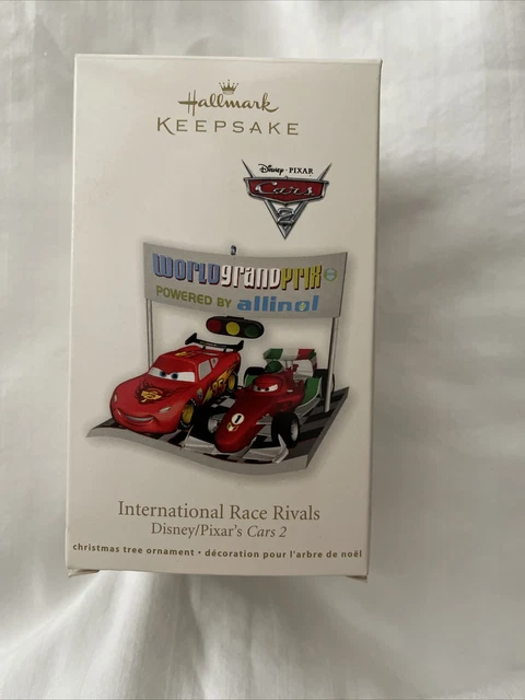 2011 Hallmark Ornament International Race Rivals Disney Pixars Cars 2 New