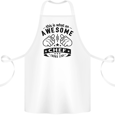 Awesome Chef Looks Like Funny Cooking Cotton Apron 100% Organic