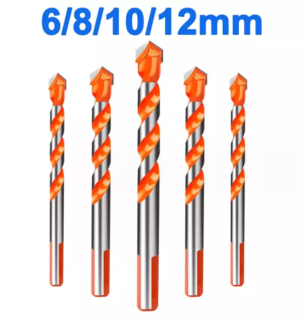 Bohrer Bit Set Hartmetall Dreiecksschaft für Porzellan Fliese Glas Holzbohrer