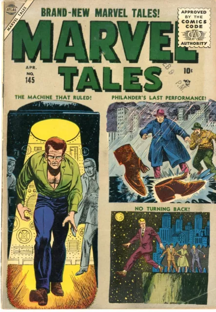 Marvel Tales   # 145     VG    4/56   1" piece tape @ top of spine  Date stamp