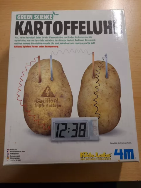 Kartoffeluhr Green Science 4M Experimentierkasten Strom Forschen Bausatz