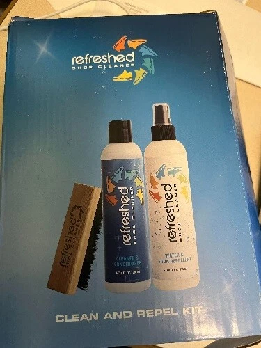 Refreshed Shoe Cleaner & Conditioner Complete Kit Repellent,Touch Up & Brush