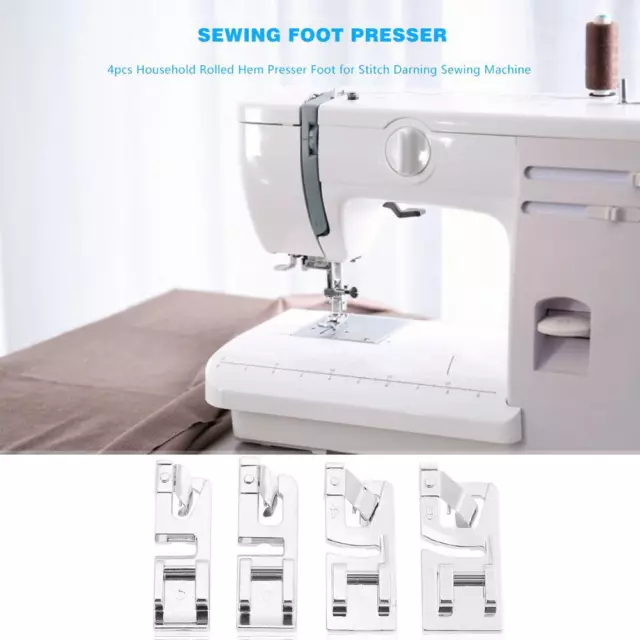 Multi-function Rolled Hem Foot Presser Stitch Quilting Practical Sewing Machine