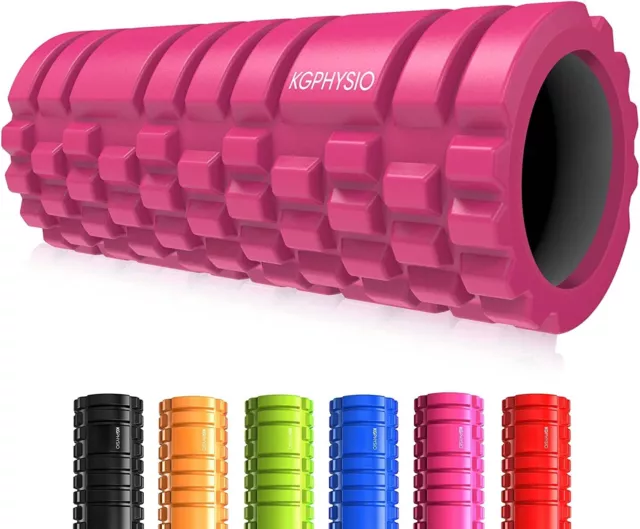 KG Physio Foam Roller - Rullo massaggio muscolare per gambe, schiena e braccia