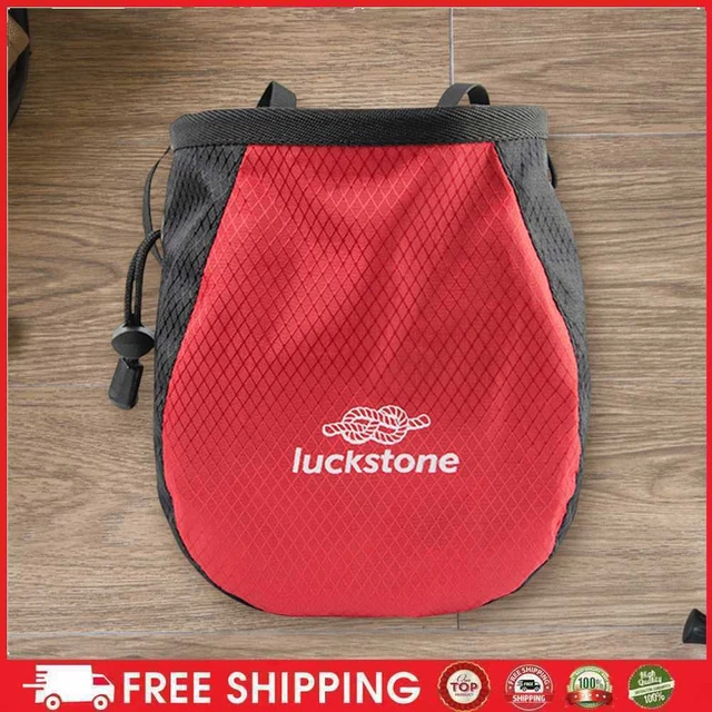 Bolsa en polvo de magnesio impermeable poliéster bolsa de tiza cinturón ajustable para fitness