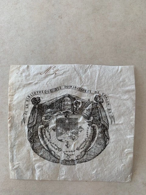 Ex-libris CHALON sur MARNE, C2756, 48 x 55 mm, 19th century