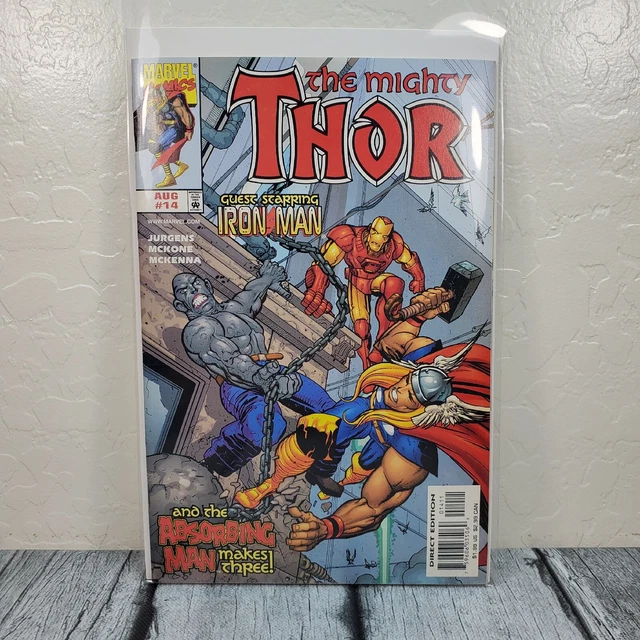 Marvel Comics The Mighty Thor #14 Vol. 2 Iron Man, 1999 Vintage Comic Book