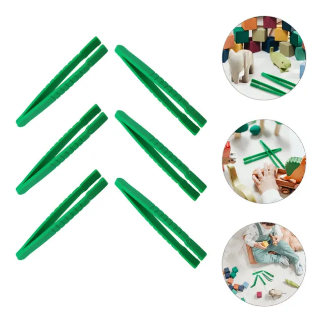 6 piezas pinzas de plástico para niños artes y artesanías para niños