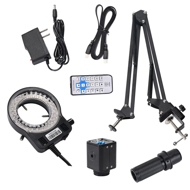 1/2.9inch Video Microscope 1080P 1X-130X 24MP 4K Metal High Quality New