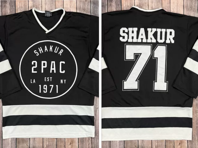 Tupac Shakur 6 Life Goes On Blue Hockey Jersey — BORIZ