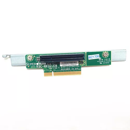 Riser Card Board With Mounting Bracket For Supermicro RSC-RR1U-E8 1U PCI-E x8