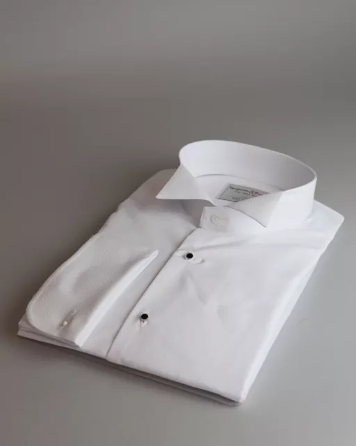 Camicia abito da sera Simpson & Ruxton Marcella XL manica ad ala lusso