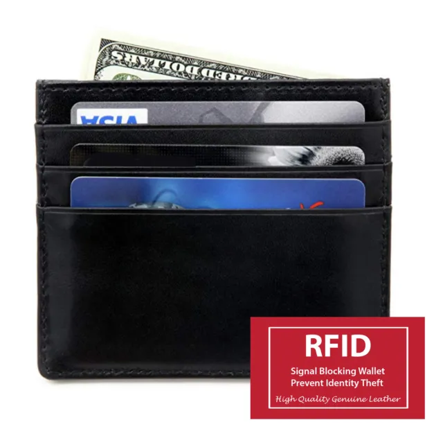 WeValley Small Credit Card Holder, RFID Protection, Wallet for Men
